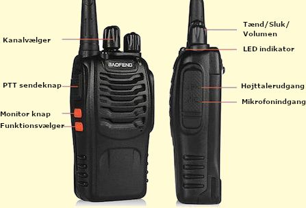 Walkie Talkie radio Baofeng 888S 2-vejs kommunikationsradio